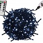 VOLTRONIC Vánoční řetěz 20 m, 200 LED, studeně bílý, ovladač