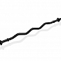 MOVIT posilovací tyč - 120 cm, černá, hvězdicový uzávěr