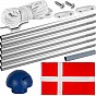 FLAGMASTER® Vlajkový stožár vč. vlajky Dánsko, 650 cm