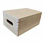 Dřevěný box s víkem a úchyty 30×20×13 cm, česká výroba
