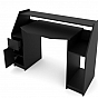 MIADOMODO Počítačový stůl, 123 x 55 x 90 cm, černá