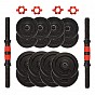 Gorilla Sports Sada litinových činek 30 kg, 25 mm