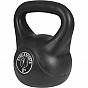 Gorilla Sports Kettlebell činka, plast, černá, 8 kg