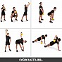 Gorilla Sports Kettlebell činka, vinylová, sv. zelená, 16 kg