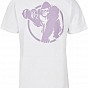 Gorilla Sports Sportovní tričko s potiskem, bílo/fialová, S