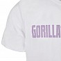 Gorilla Sports Sportovní tričko s potiskem, bílo/fialová, XL