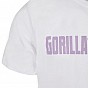 Gorilla Sports Sportovní tričko s potiskem, bílo/fialová, M