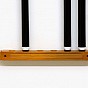 Kulečníkový nástěnný držák na tága, přírodní buk, 39 cm