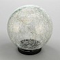 Solární osvětlení Skleněná koule, teplá bílá, 15 cm