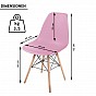 Miadomodo Sada 2 jídelních židlí s plastovým sedákem, růžová