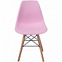 Miadomodo Sada 4 jídelních židlí s plastovým sedákem, růžová