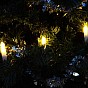 Klasické svíčky na vánoční stromek, teple bílé LED
