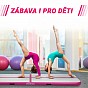 Physionics Airtrack nafukovací žíněnka, 5 m, růžová