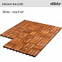 STILISTA Dřevěné dlaždice, mozaika 4 x 3, akát, 5 m²