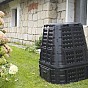 Zahradní plastový kompostér, černý, 740 l