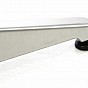 Barový stůl 110 cm kulatý - stříbrný, nastavitelný