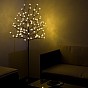 Vánoční dekorace světelný strom 150 cm, 96 LED, teple bílá