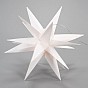 Vánoční dekorace hvězda s časovačem 35 cm, 10 LED, bílá