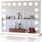 LED zrcadlo do koupelny Hollywood 58 × 43 cm