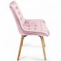 MIADOMODO Sada prošívaných jídelních židlí, růžová 2 ks