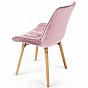 MIADOMODO Sada prošívaných jídelních židlí, růžová 2 ks