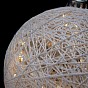 Svítící koule 15 cm, 40 LED, teple bílá, s časovačem