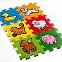 Pěnové puzzle "Moje první zvířátka", 15 x 15 x 1,2 cm, 6 ks