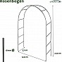 anaterra Zahradní oblouk pro popínavé rostliny, 2 ks, 18 mm