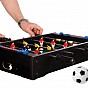 GamesPlanet® Mini stolní fotbálek, 51 x 31 x 8 cm, černý