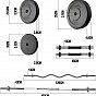 PHYSIONIC Vzpěračský set se závažím, hvězdicové zámky, 45 kg