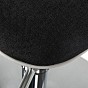 Barová židle Lima, látková, černá