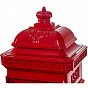STILISTA Poštovní schránka, 102,5 x 34 x 30 cm, červená
