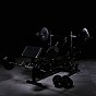 Gorilla Sports Posilovací lavice, černá + činkový set 100 kg