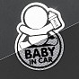 Samolepka reflexní Baby in car, stříbrná
