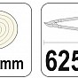 Nůžky na větve 625mm (průměr 25mm) šikmý stříh AL rukojeti