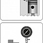 Měřící přístroj kompresního tlaku (sada)