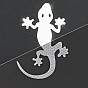 Samolepící dekorace Gecko - stříbrná