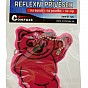 Reflexní přívěšek medvídek, růžový