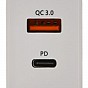Zástrčka QUICK CHARGE 3.0 230V USB-A / USB-C 18W