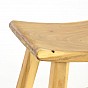 Stolička DIVERO z masivního SUAR dřeva, neupravená