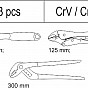 Vložka do zásuvky - sada kleští a nastavitelný klíč