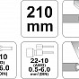 Kleště odizolovací a konektorové univerzální 210 mm