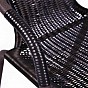 Set 4 ks polyratanová zahradní židle Garth - tmavě hnědá