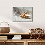 Nástěnná malba Zimní dům, 1 LED, 30 x 40 cm