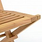 Skládací zahradní židle DIVERO Hantown, týkové dřevo