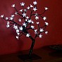 Dekorativní LED strom s květy 45 cm, studená bílá