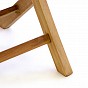 Sada DIVERO skládací židle z týkového dřeva, 4 ks