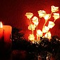Světelná dekorace - Dekorativní růže - 16 LED, 45 cm