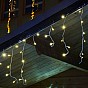 NEXOS Vánoční světelný déšť, 600 LED, 15 m, teplá bílá