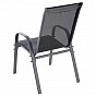 GARTHEN zahradní stohovatelné židle, tmavě šedá, 6 ks